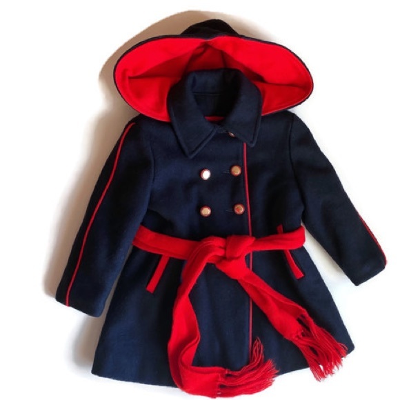 Little Nugget Other - VINTAGE LITTLE NUGGET CHILDREN"S WOOL PEA COAT Size 2T or 3T